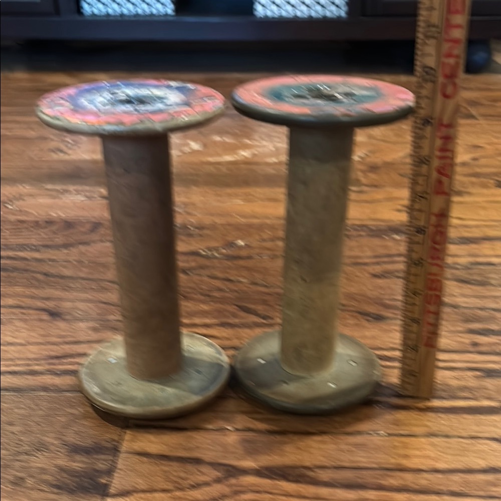 Vintage Wooden Industrial Spools